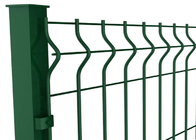 3 Folds 3d Curved Wire Mesh Fence Green Pvc Coated Welded