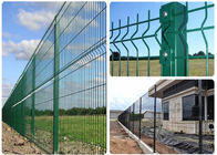 4mm Green Pvc Coated Welded Wire Mesh Fence For Park / Garden / Sports Ground Safety