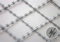 Galvanized Steel Wire Mesh Fence / Razor Mesh Fencing Corrosion Resistance