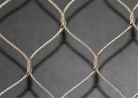Outdoor Decorative Rope Mesh Netting Fence Diamond Shape Hole For Buidling Wall