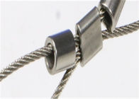 Flexible Stainless Steel Rope Mesh Netting As Railing Balustrade Custom Length