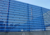 Good Flame Retardancy Windbreak Fence Panels Dust Proof Red / Blue Color