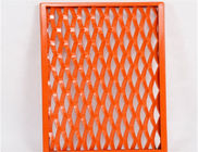 100mm hole size Red Color outdoor Wall Decorative expanded metal mesh