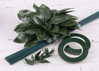 18 Gauge Green Straight Cut Florist 50pcs Paper Covered Wire 60cm Length