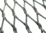 High Strength Knotted 7 × 19 Stainless Steel Wire Rope Mesh 316
