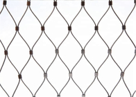 10x10cm Opening Stainless Steel 304 316 Woven Rope Mesh Balustrade