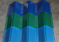 Green Perforated Corrugated Steel Wind And Dust Barrier Panels