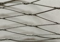 3.2mm Wire Rope Mesh 3&quot; × 3&quot; Hole Building Use Knotted Cable