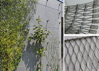 3m Height 7 × 7 Wire Rope Mesh Climbing Plants Diamond Green Facade Cable System