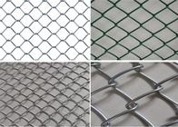 3.5mm Wire Diameter 6 Foot Chain Link Fencing Protection Diamond Mesh