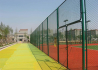 60mm 80mm Hole Size Small Chain Link Fence Diamond Wire Mesh For Tennis Courts