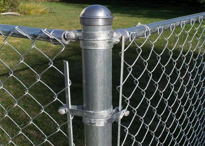Hot Dipped Galvanized 50 Ft Of Chain Link Fence Zinc Coated Wire Diamond Farm