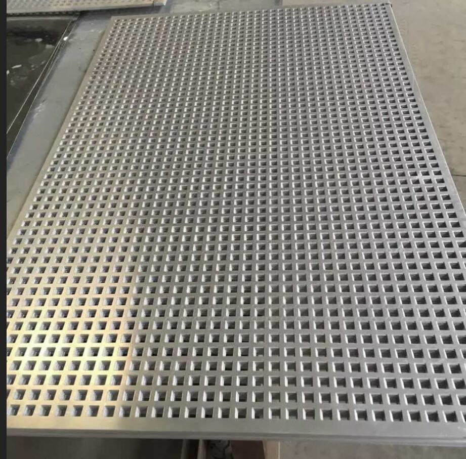 Light Weight Perforated Metal Mesh With Round Square Hex Hole Pattern