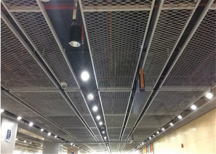 1.2mm diamond type Ceiling install Galvanized Expanded Mesh Screen