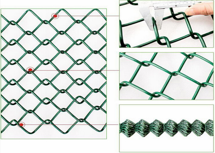 Galvanised Chain Link Fencing / Chain Link Security Fence For Animal Protecting