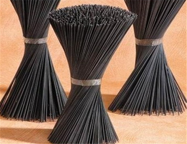 250mm Length Straight Black Annealed Cut Metal Wire Series Wire Mesh For Tie Work