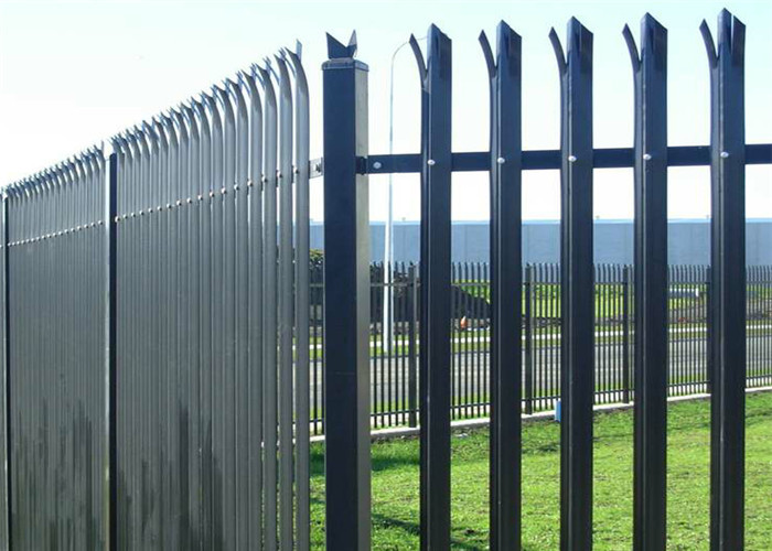W Section Black European Type Palisade Wire Mesh Fence