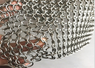 8mm Metal Ring Mesh Curtain Round Gold Stainless Steel 304