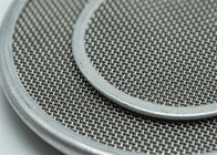 350mm Round Diameter Rimmed Stainless Steel Woven Wire Mesh DISCS