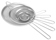 20cm Diameter Stainless Steel Fine Mesh Strainers With Wide Resting Ear