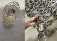 Anti Theft Stainless Steel 304 Hand Woven Wire Rope Mesh Bag 1.2-2.8mm