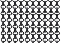 Room Dividers Aluminum Alloy Metal Mesh Curtain Black Color