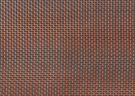 Plain 5mm Copper Woven Wire Mesh 99.9% Red color