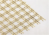 25m Crimped Woven Brass Mesh Filter Rectangle Shape