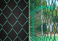 9 Gauge Green Chain Link Fence diamond hole shape