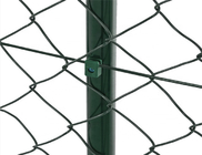 2m height PVC Coated Diamond Chain Link Fence Farm use