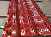 Perforated Aluminium Windbreak Panels Zip Ties Installation Outdoor Protection