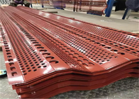 Perforated Aluminium Windbreak Panels Zip Ties Installation Outdoor Protection