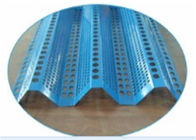 Perforated Sheet Windbreak Fence Panels , Industrial Wind Proof Fence