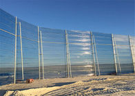 Construction Use Windbreak Wall , Galvanized Steel Windproof Dust Fence