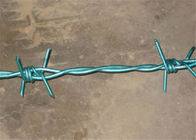 Green Pvc Coated Steel Barbed Wire ，Double Strand Twisted Steel Wire For Farm Use