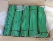 Green PVC Coated Cut Striaght Wire 250mm length
