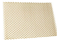 Brass Color Metal Mesh Room Divider 2mm Decorative Wire Mesh