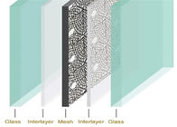 22mm Thickness Glass Interlayer Decorative Wire Mesh