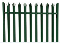 3.5m W Profile Wrought Iron Metal Palisade Fence , Wire Mesh Fence