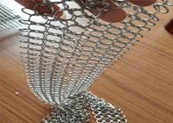 22mm Round Silver Stainless Steel Chainmail Ring Mesh Curtain