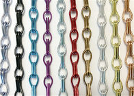 Colors 1.5mm Decorative Wire Mesh Aluminium Chain Strip Curtain 0.8kg