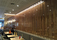 Restaurants Red Decorative Hang Chain Strip 0.85kg Steel Mesh Curtain