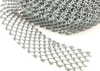 1.2mm Thick 6mm Hole Chainlink Steel Mesh Curtain Oem