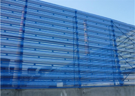 Single Peak Windbreak Fence Panels Perforated For Construction Site