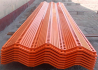 10m Length Windbreak Fence Panels Yellow Windproof Dust Control Steel Plate