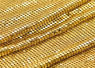 Golden Flat 2.5m Decorative Steel Mesh Metal Sequin