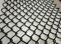 6&quot; Height 4 Ft Green Chain Link Fence Pvc Coated Iron Wire Mesh
