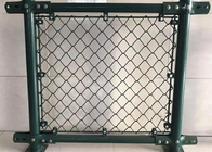 4mm Thickness 4 Ft Green Cyclone Fence Pvc Coated Diamond Wire Mesh