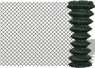 3.5mm 6 Ft X 50 Ft Chain Link Fence Animal Protection Green Pvc Coated