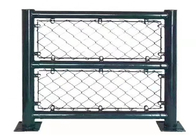 2.4m High Plastic Coated Chain Link Fencing Protection Facility Security Frame